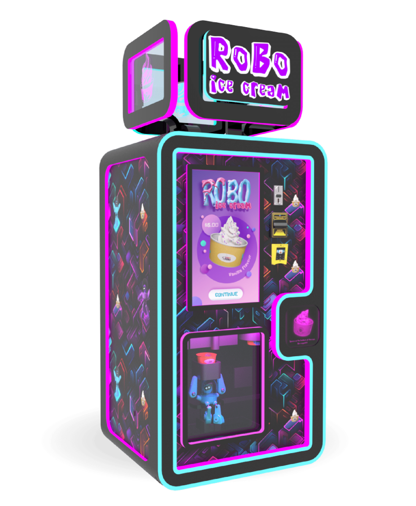 3D render of the Robo Ice Cream F2 machine